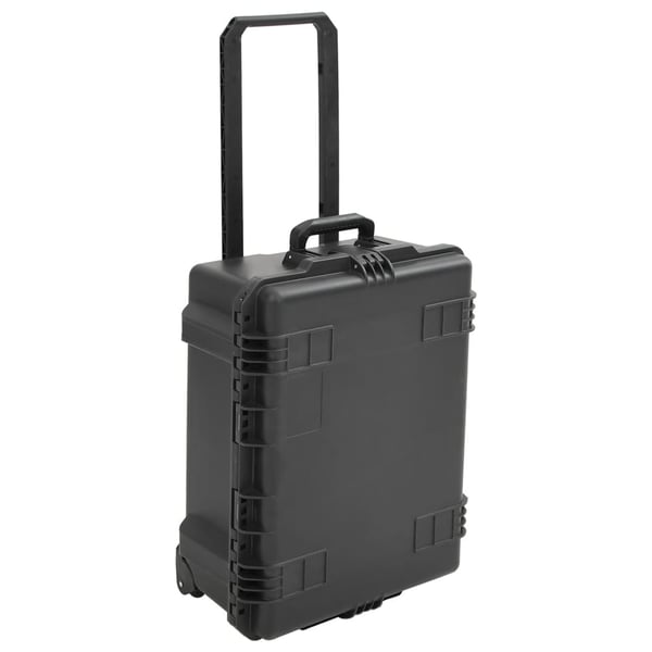 vidaXL transportabel flightcase 62,5x50x28,5 cm PP sort