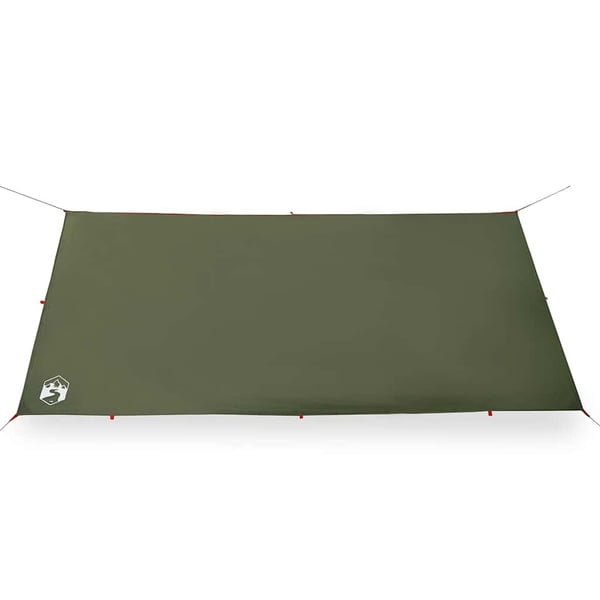 vidaXL Campingpresenning olivengrønn 366x306 cm vanntett