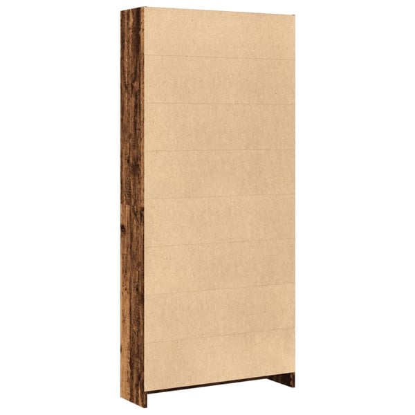 vidaXL Bokhylle gammelt tre 80x24x176 cm konstruert tre