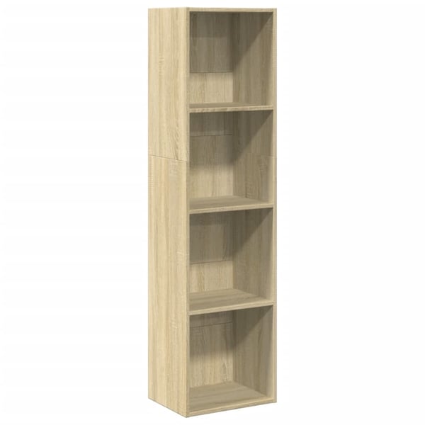 vidaXL Bokhylle sonoma eik 40x30x152 cm konstruert tre