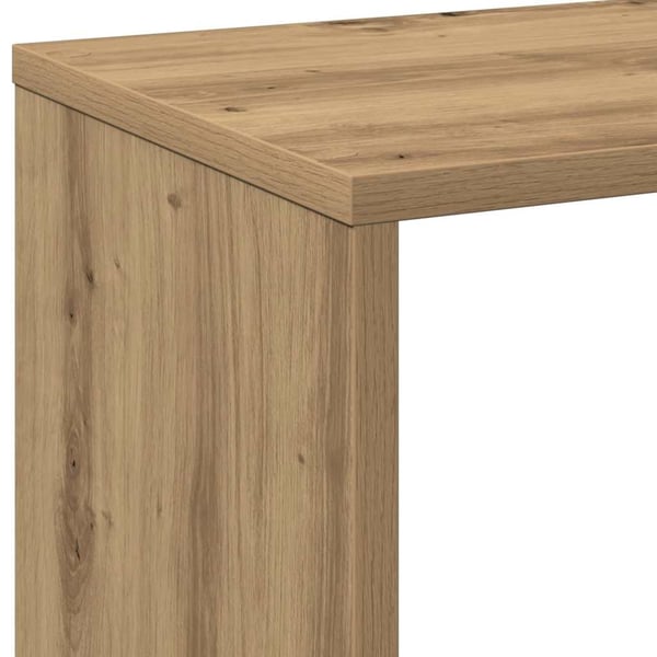 vidaXL Romdeler bokhylle artisan eik 69,5x29x69,5 cm konstruert tre