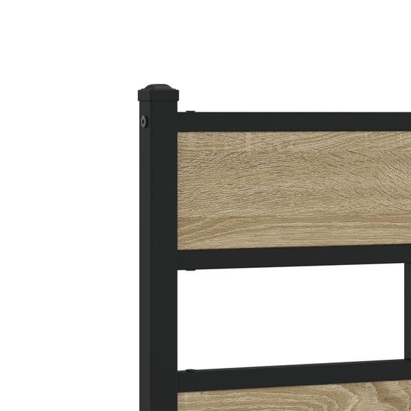 vidaXL sengeramme 75x190 cm uden madras konstrueret træ sonoma-eg