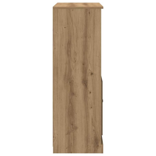 vidaXL Highboard artisan eik 60x35,5x103,5 cm konstruert tre