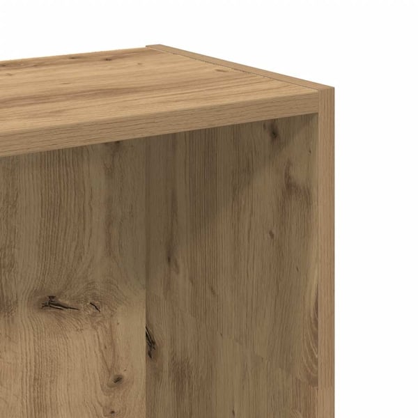 vidaXL Bokhylle artisan eik 80x24x109 cm konstruert tre