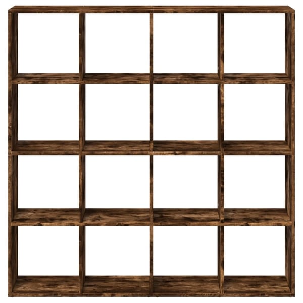 vidaXL bogskab 137,5x29x137,5 cm konstrueret træ røget egetræ
