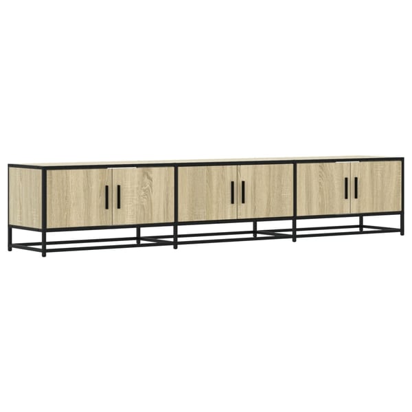 vidaXL TV-benk sonoma eik 210x35x41 cm konstruert tre