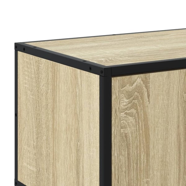 vidaXL TV-benk sonoma eik 210x35x41 cm konstruert tre