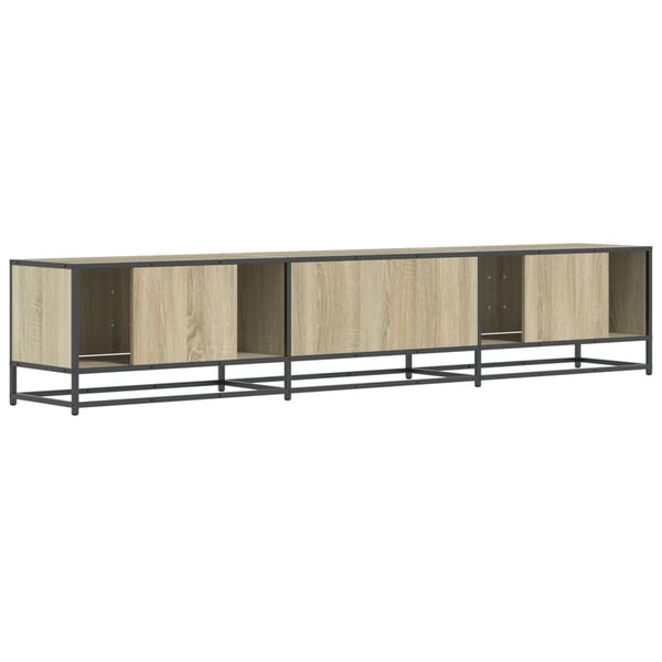 vidaXL TV-benk sonoma eik 210x35x41 cm konstruert tre