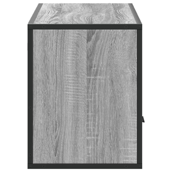 vidaXL TV-benk grå sonoma 100x31x39,5 cm konstruert tre og metall