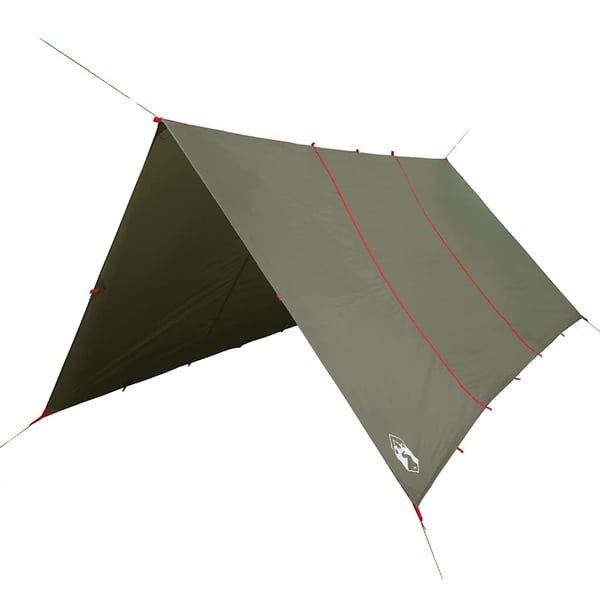 vidaXL Campingpresenning olivengrønn 451x420 cm vanntett