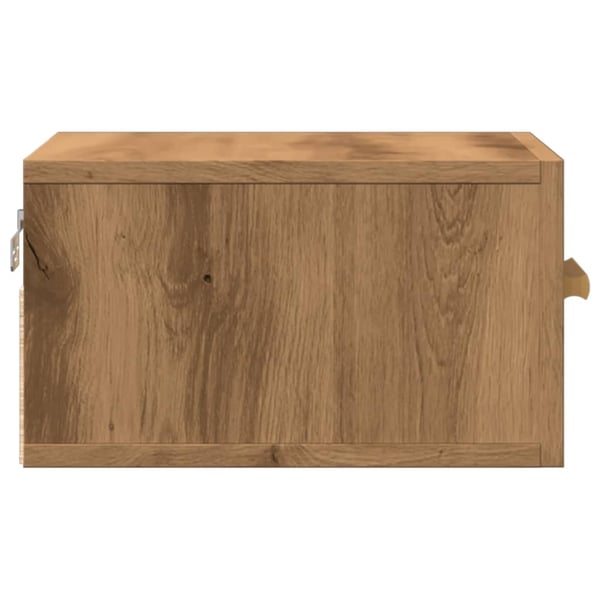 vidaXL Veggmontert nattbord artisan eik 35x35x20 cm