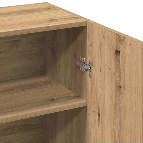vidaXL Skjenk artisan eik 70x34x90 cm konstruert tre