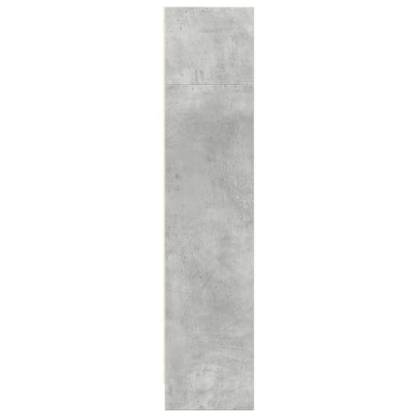 vidaXL Bokhylle betonggrå 80x24x109 cm konstruert tre