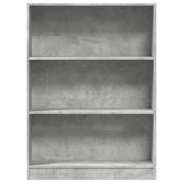 vidaXL Bokhylle betonggrå 80x24x109 cm konstruert tre