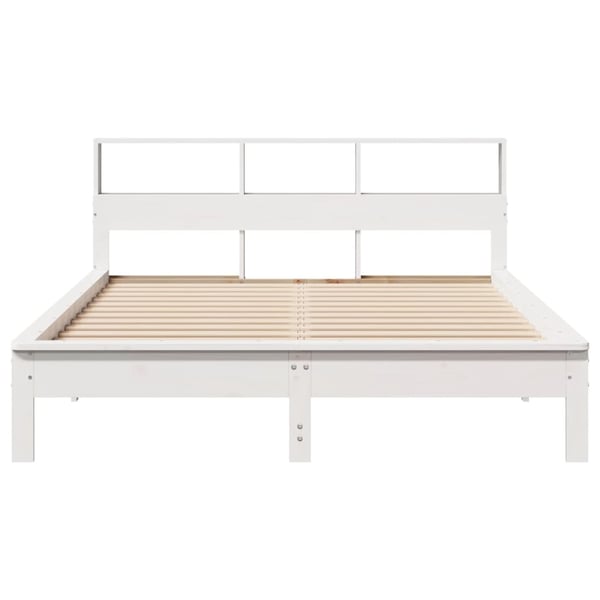 vidaXL Sengeramme uten madrass hvit 140x200 cm heltre furu