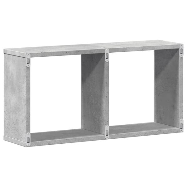 vidaXL Veggskap 60x16x30 cm betonggrå konstruert tre