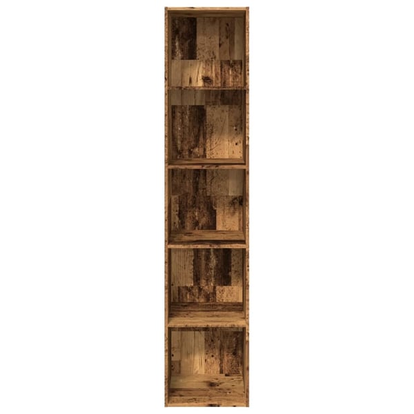 vidaXL Bokhylle gammelt tre 40x30x189 cm konstruert tre