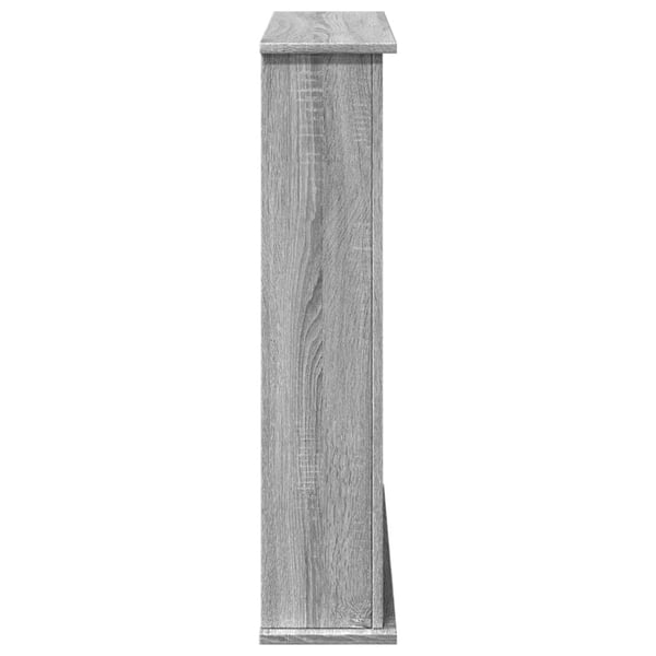vidaXL Peisramme grå sonoma 75x20x87,5 cm konstruert tre