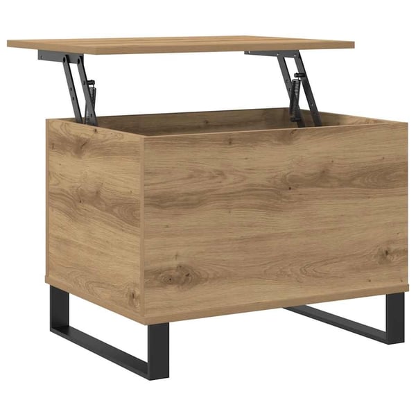 vidaXL Salongbord artisan eik 60x44,5x45 cm konstruert tre