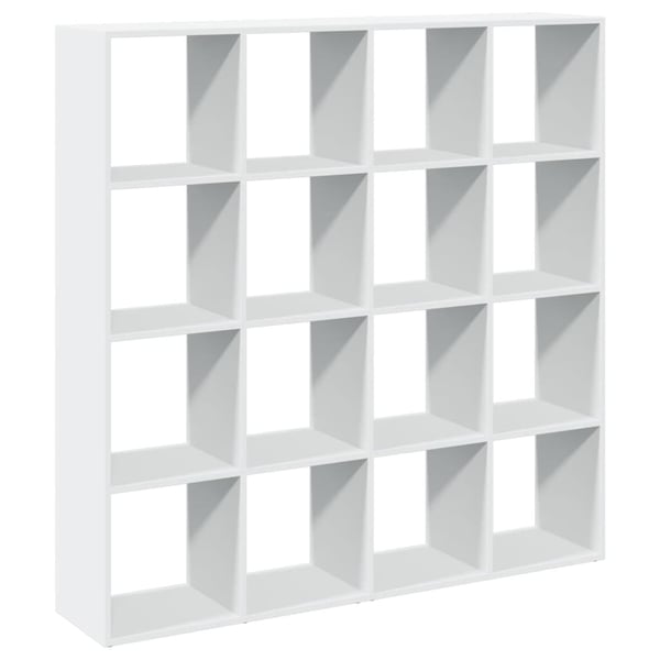 vidaXL bogskab 137,5x29x137,5 cm konstrueret træ hvid