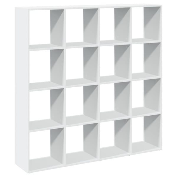 vidaXL bogskab 137,5x29x137,5 cm konstrueret træ hvid