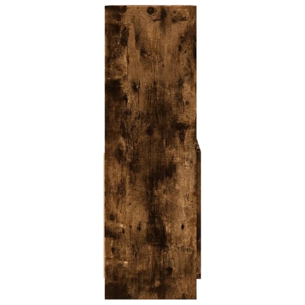 vidaXL skab 63x33x100 cm konstrueret træ røget egetræsfarve