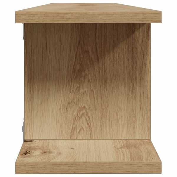 vidaXL Vegghyller 2 stk artisan eik 90x18x20 cm konstruert tre