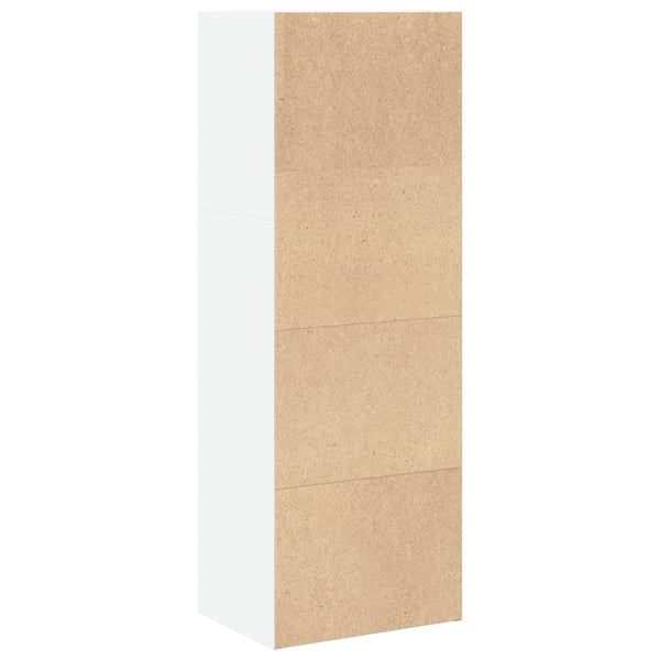 vidaXL Bokhylle hvit 40x30x114 cm konstruert tre