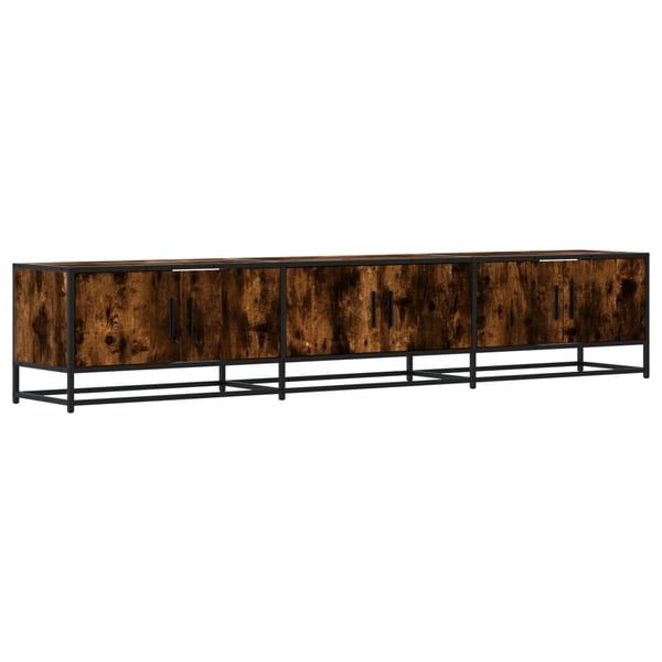 vidaXL TV-benk røkt eik 210x35x41 cm konstruert tre