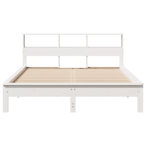 vidaXL Sengeramme uten madrass hvit 160x200 cm heltre furu