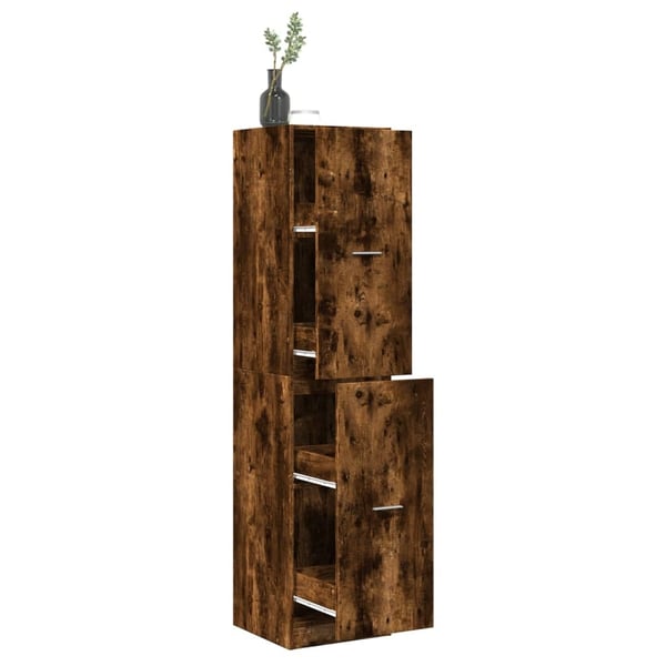 vidaXL apotekerskab 40x41x174,5 cm konstrueret træ røget egetræsfarve