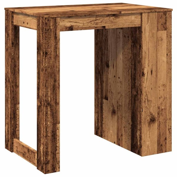 vidaXL Barbord gammelt tre 102x70x103,5 cm konstruert tre