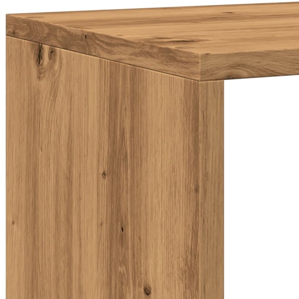vidaXL Bokhylle artisan eik 102x29x143 cm konstruert tre