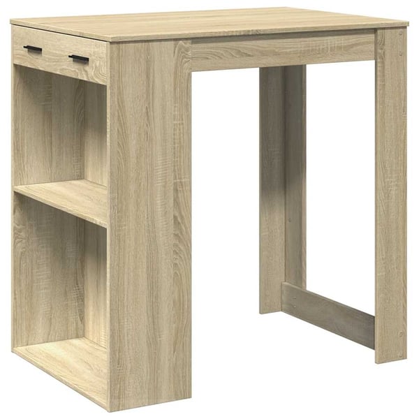 vidaXL Barbord sonoma eik 102x70x103,5 cm konstruert tre