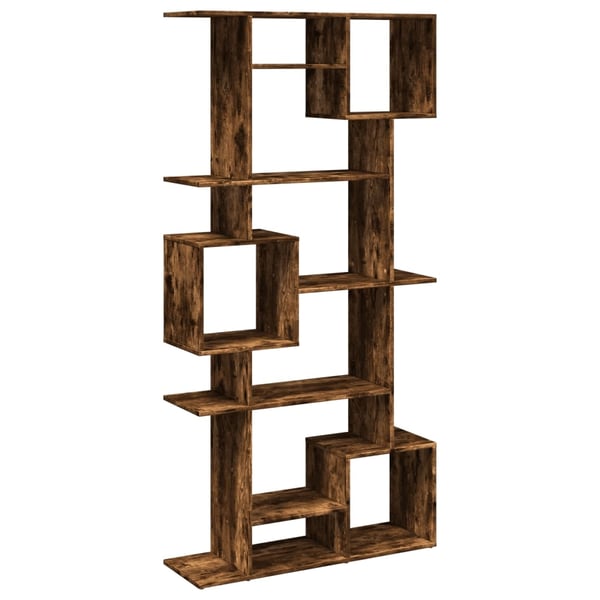 vidaXL bogreol 92x29x188 cm konstrueret træ røget egetræ
