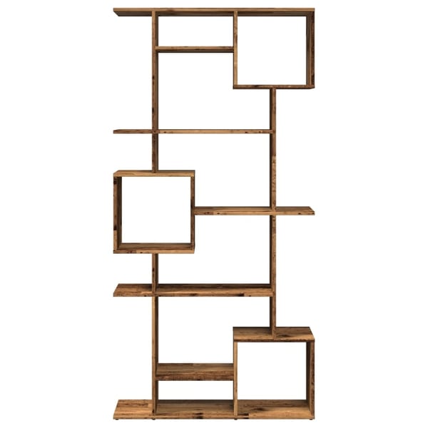 vidaXL bogreol 92x29x188 cm konstrueret træ røget egetræ