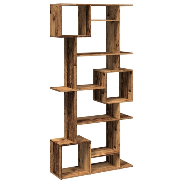 vidaXL bogreol 92x29x188 cm konstrueret træ røget egetræ