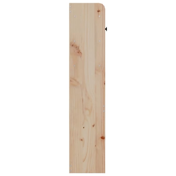 vidaXL Hodegavl med oppbevaring voksbrun 135 cm heltre furu