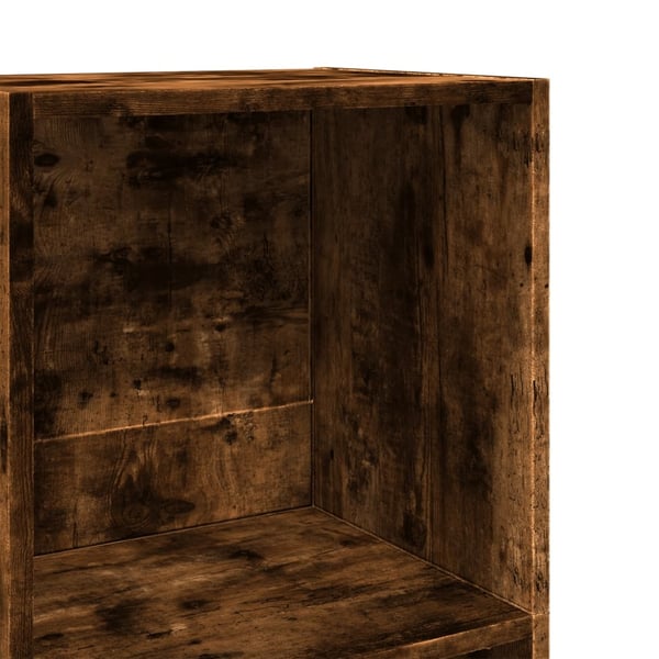 vidaXL Bokhylle røkt eik 40x30x189 cm konstruert tre