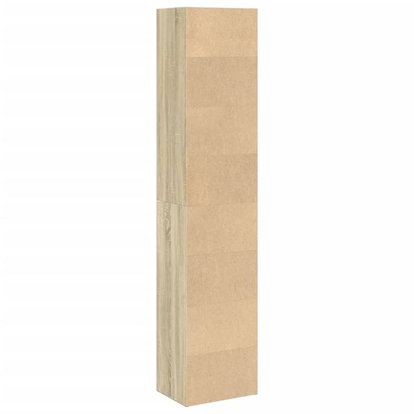 vidaXL Bokhylle sonoma eik 40x30x189 cm konstruert tre