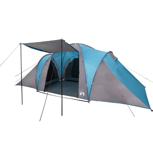 vidaXL Kuppeltelt for camping 6 personer blå vanntett