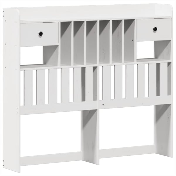 vidaXL Sengeramme uten madrass hvit 135x190 cm heltre furu