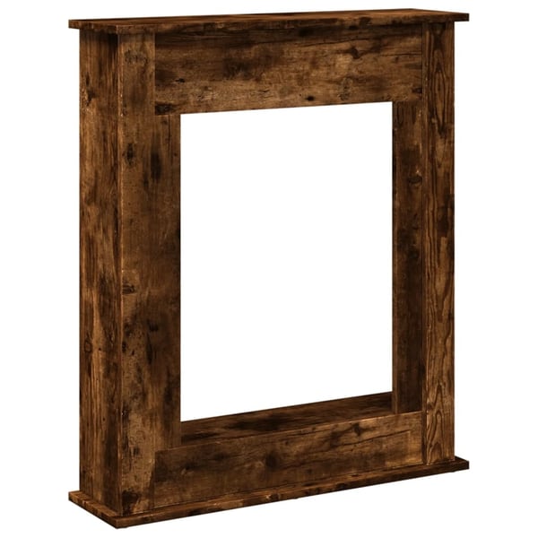 vidaXL Peisramme røkt eik 75x20x87,5 cm konstruert tre