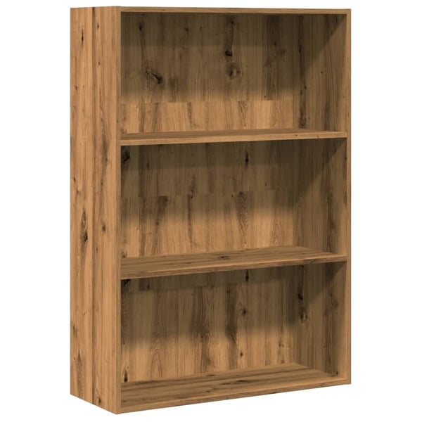 vidaXL Bokhylle artisan eik 80x30x114 cm konstruert tre