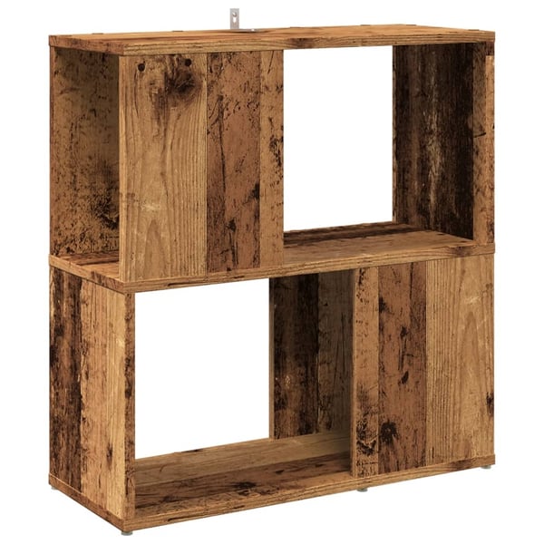 vidaXL bogreol 60x24x63 cm konstrueret træ antikt træ