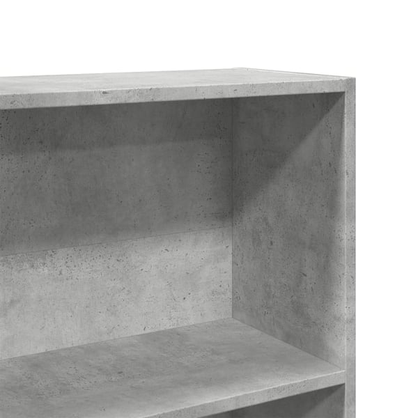 vidaXL bogreol 80x24x176 cm konstrueret træ betongrå