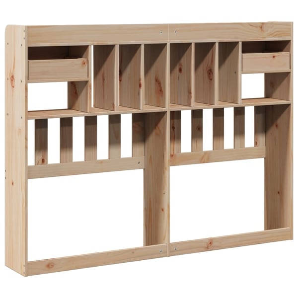 vidaXL Hodegavl med oppbevaring 140 cm heltre furu