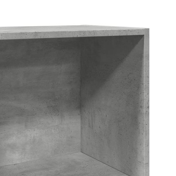 vidaXL Bokhylle betonggrå 40x30x114 cm konstruert tre