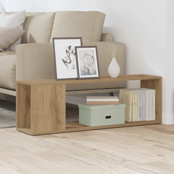 vidaXL TV-benk artisan eik 100x24x32 cm konstruert tre