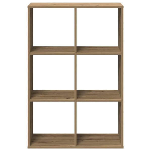 vidaXL Romdeler bokhylle artisan eik 69,5x29x103,5 cm konstruert tre